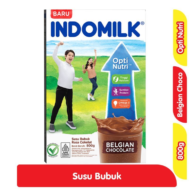 Susu Bubuk Indomilk Coklat 800gr Omega 3 | Susu Bubuk Indomilk Chocolate 800g | Indomilk Omega 3