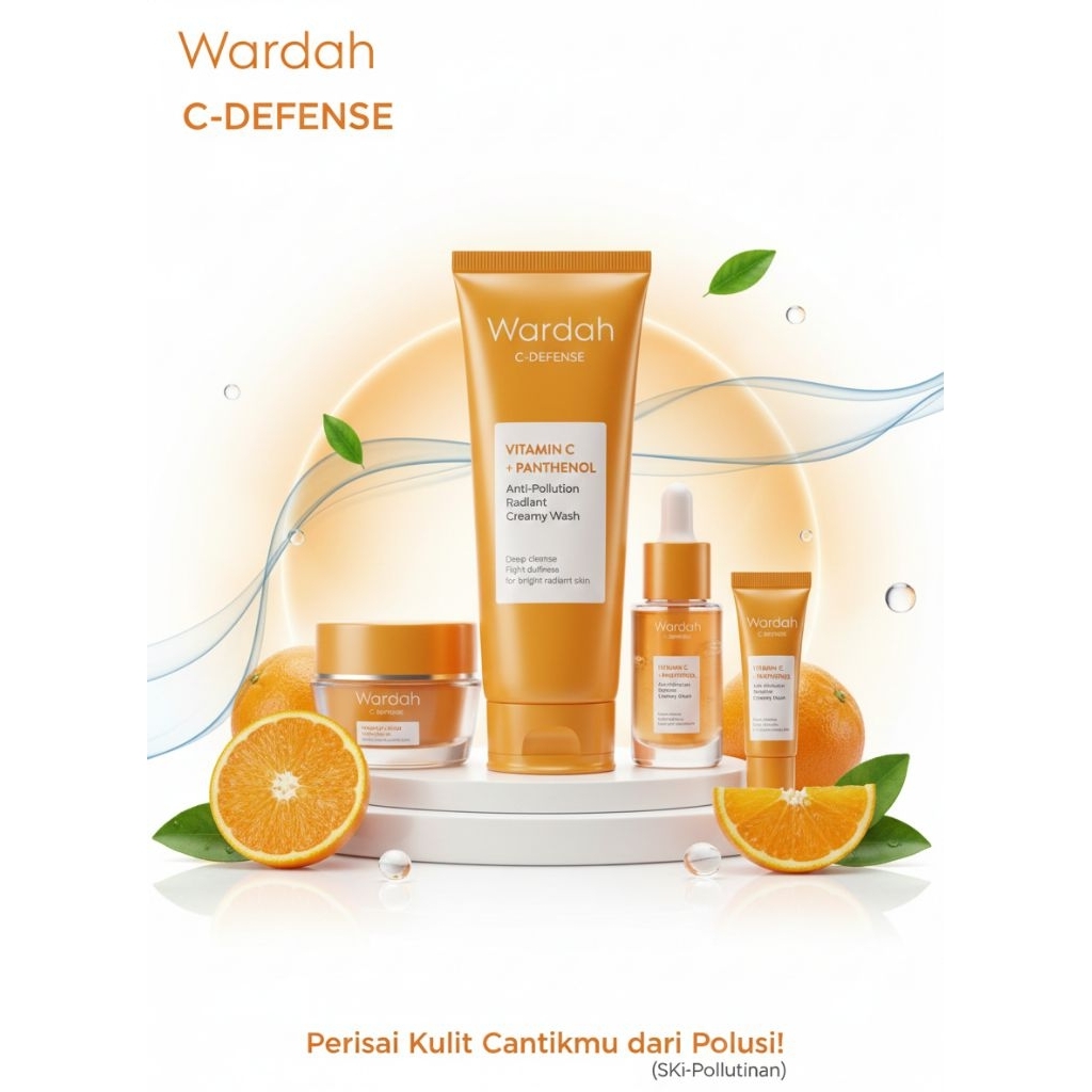Wardah c-defence cuci muka