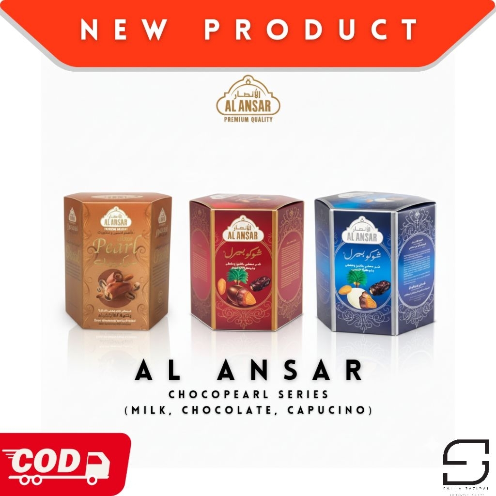 AlAnsar Choco pearl || Coklat Kurma Premium || Cocoa Chocolate || Milk Chocolate || Oleh Oleh Umroh