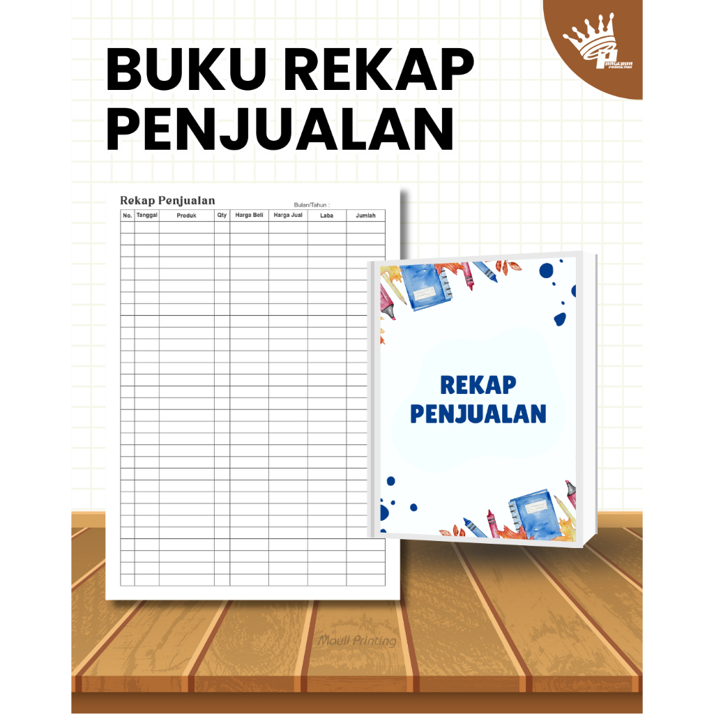 Buku Rekap Penjualan UMKM – Catatan Transaksi Usaha Harian Murah