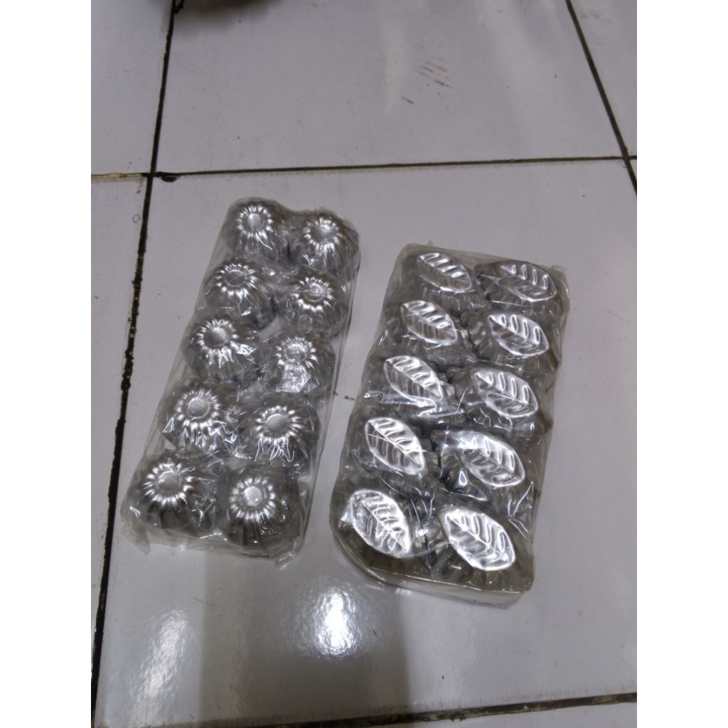 40 pcs cetakan kue nastar kecil/ cetakan nastar motif bulat-daun
