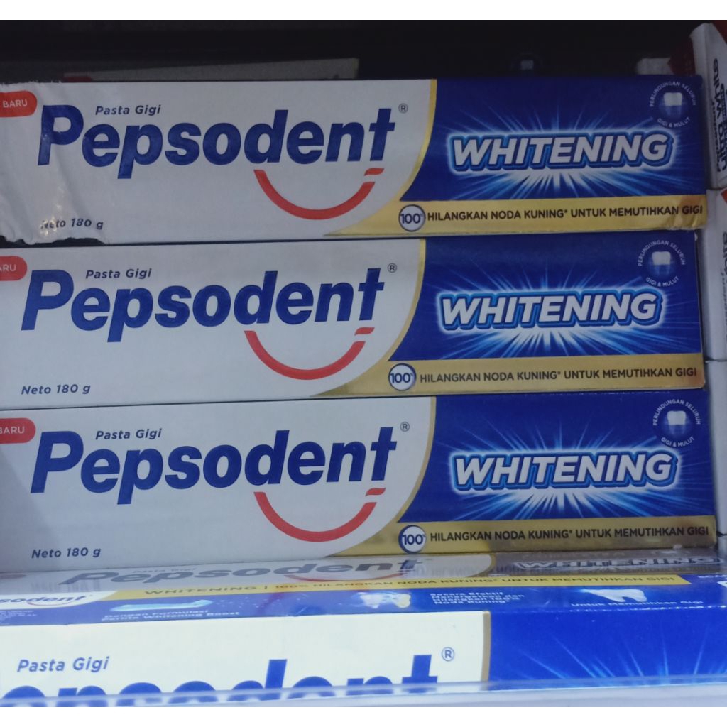 Pepsodent whitening.