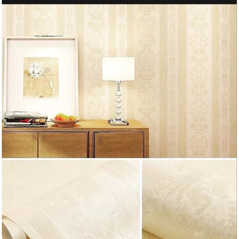 Wallpaper Sticker Stiker  Motif Emboss CY 1186 Dinding Dekorasi Kamar Tidur Terlaris Good Quality- 5