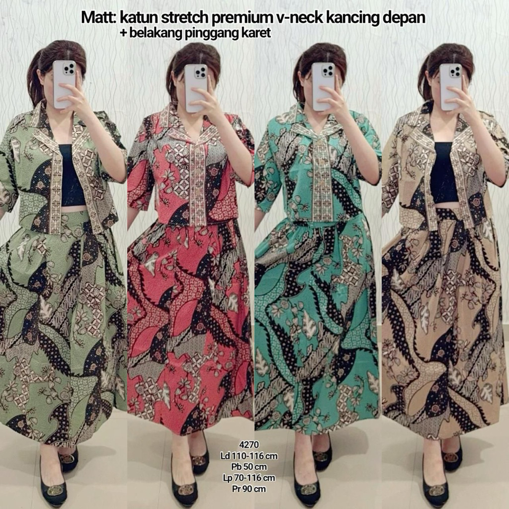 stelan rok batik