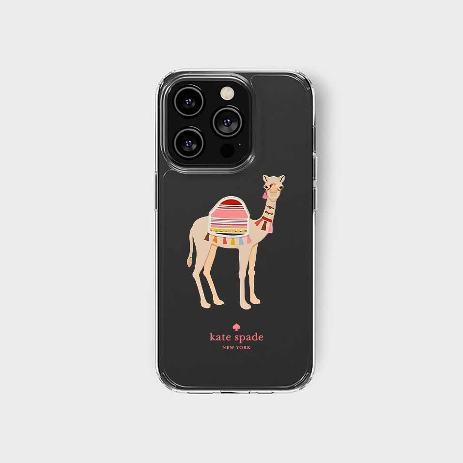 Case iPhone Kate Spade NEW YORK KS020 Clear Case Magsafe 17 Pro Max 16 15 14 Plus 13 12 Mini