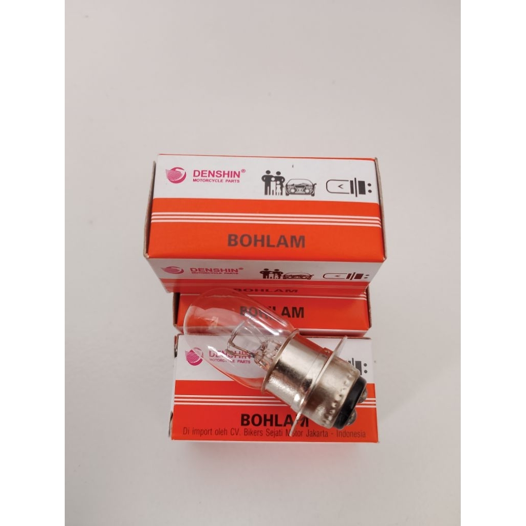 BOHLAM LAMPU DEPAN SEPEDA MOTOR DENSHIN