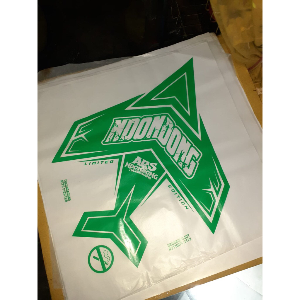 jasa sablon kertas layang-layang sukoi 1 warna bagus