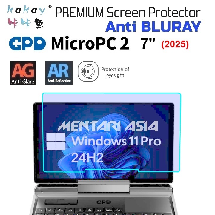 Screen Protector GPD MicroPC 2 7-in (2025) - KAKAY Premium ANTI BLURAY Eye Protection