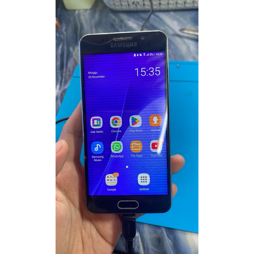 mesin Samsung A3 2016 hidup