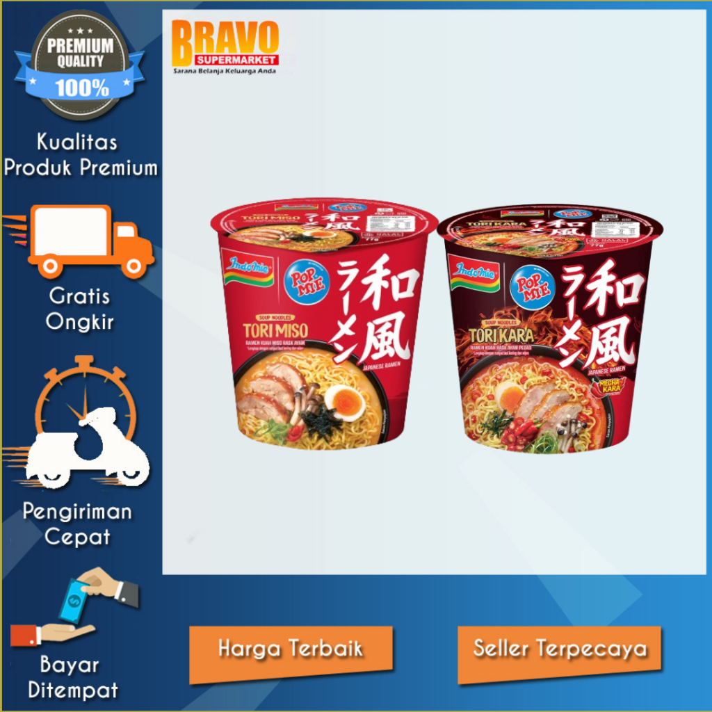 Bravo Supermarket Tulungagung - Indomie X Pop Mie