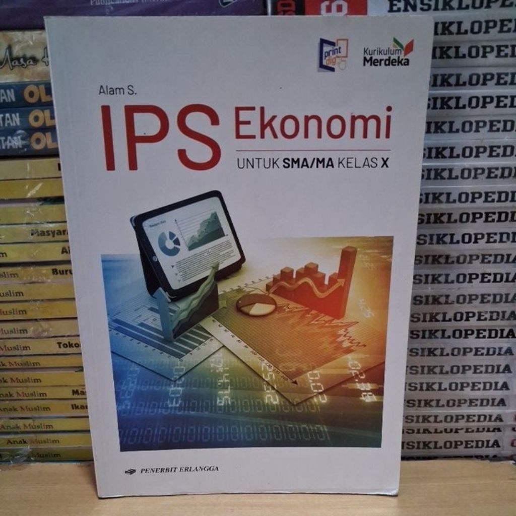 Buku Original IPS EKONOMI SMA MA Kelas 10 Kurikulum Merdeka Erlangga