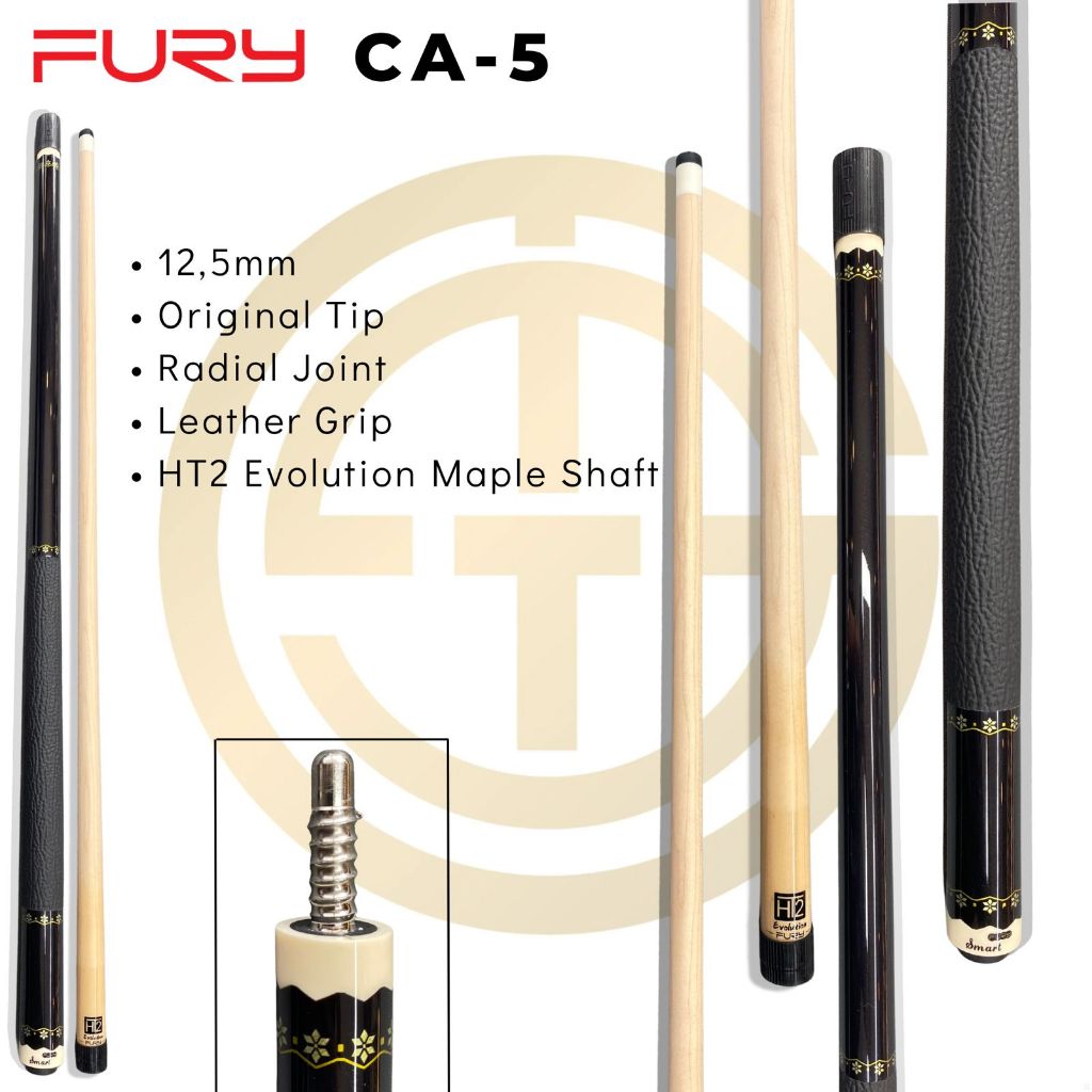 Fury CA-5  HT2 Evolution Maple  Shaft New - Stick Billiard Play