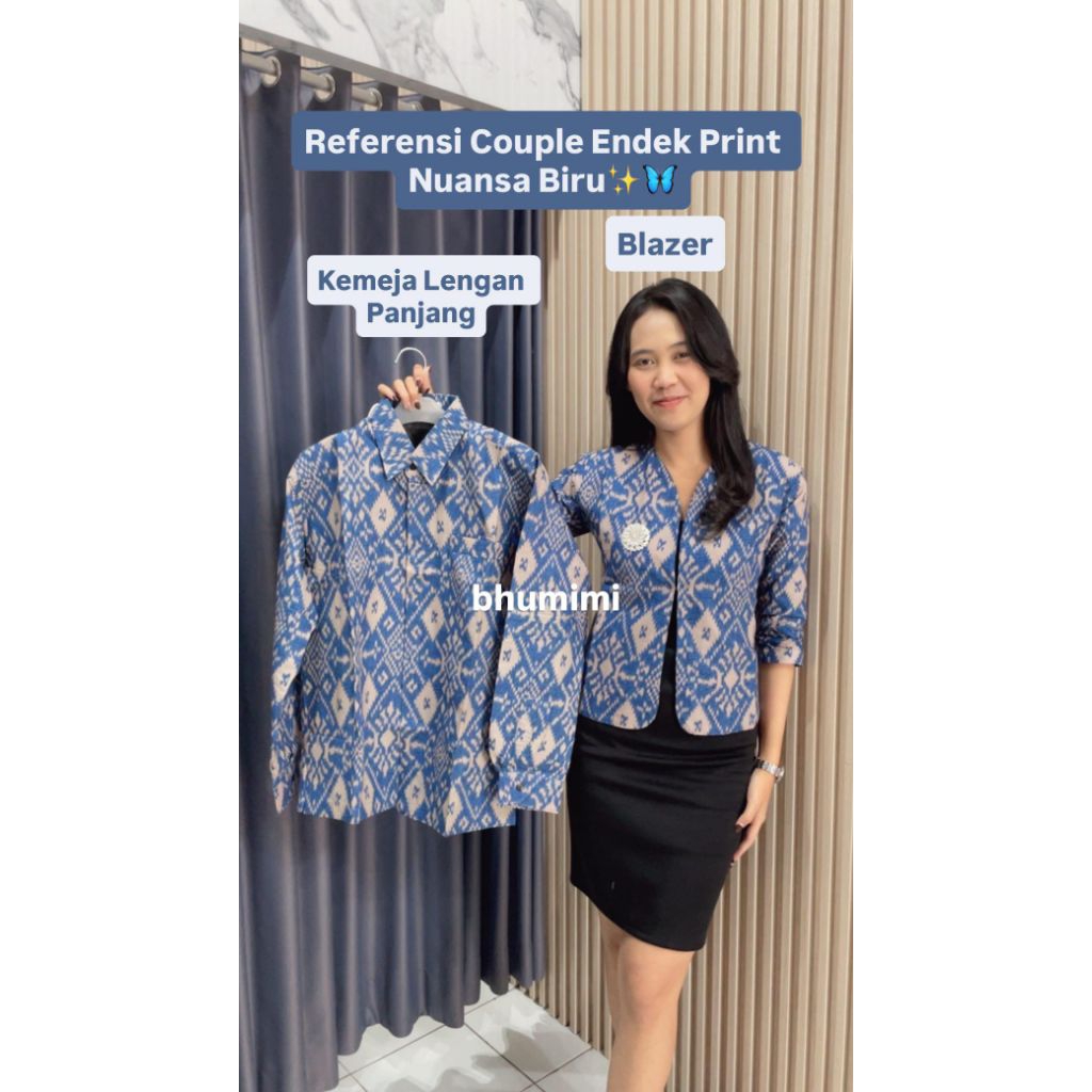 Couple Endek Katun Print/Couple Endek/Endek Bali