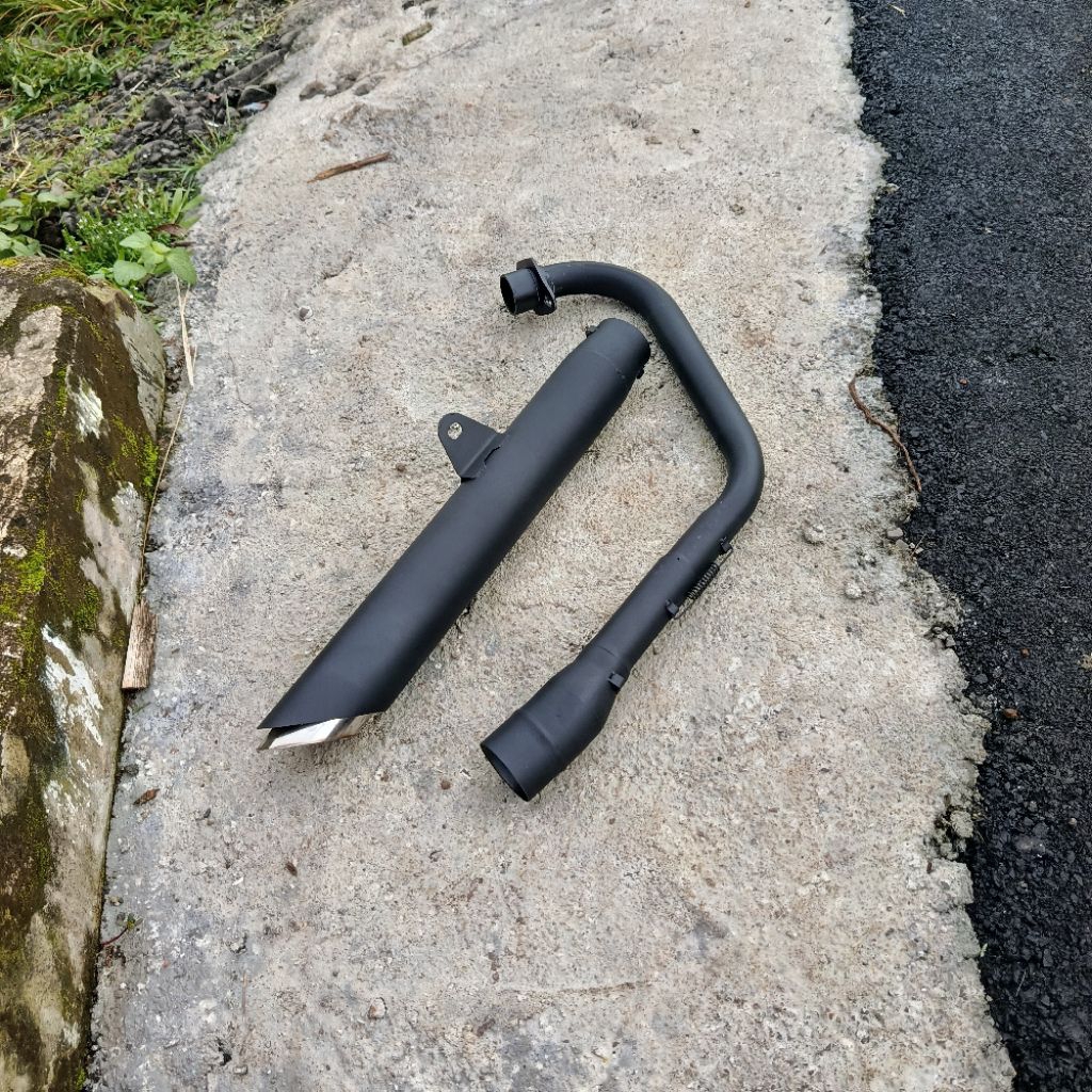 Knalpot racing freeflow black japstyle bratstyle pnp CB GL MP TIGER SCORPIO VERZA W175 XSR155 NOT RC