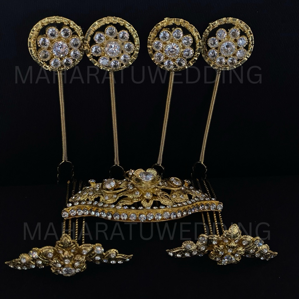 9 Mentul ,centung & sirkam | Set Mentul Thuing-Thuing / Perhiasan Solo Putri | Mentul Tuing Premium 