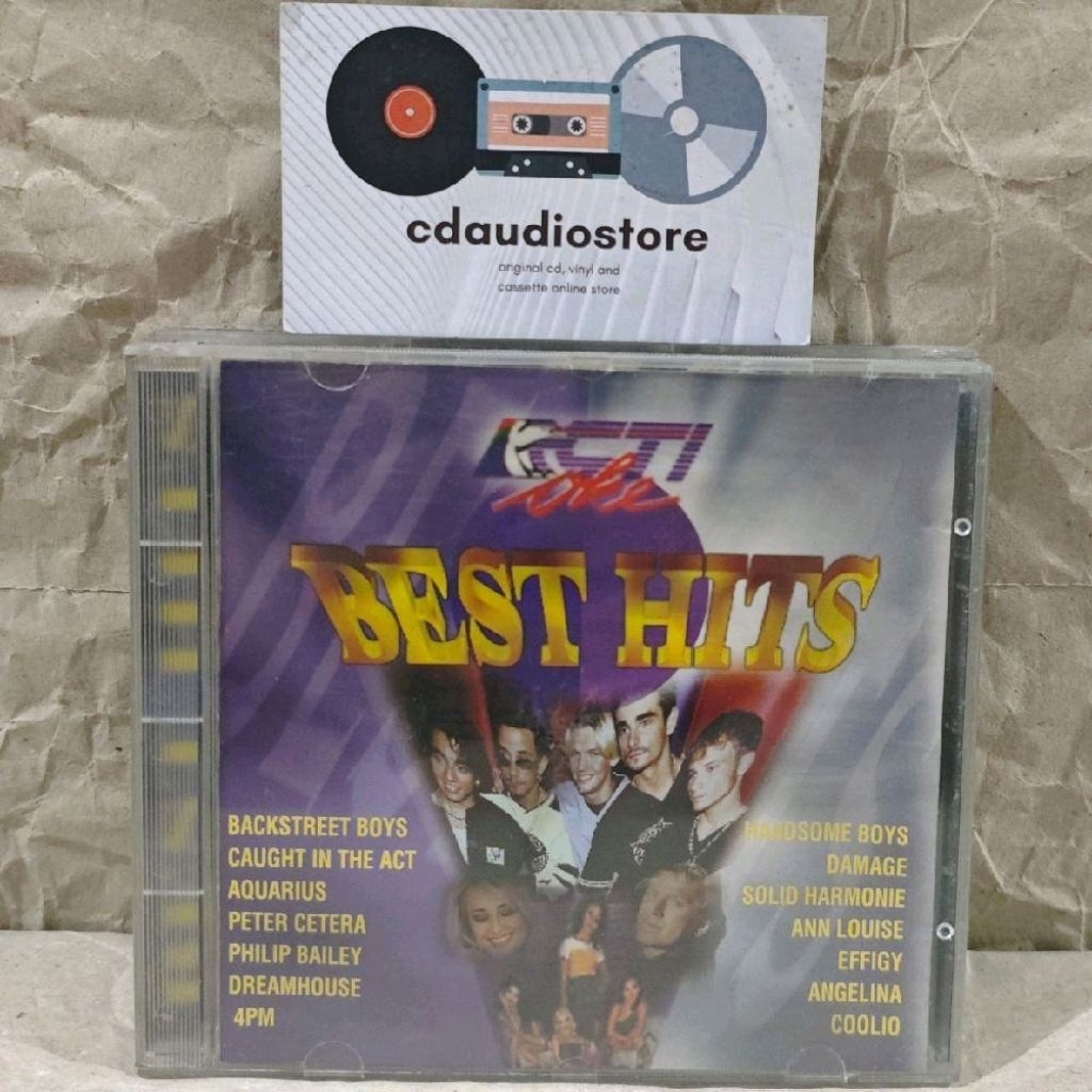 CD RCTI OKE BEST HITS - BACKSTREET BOYS CAUGHT IN THE ACT PETER CETERA
