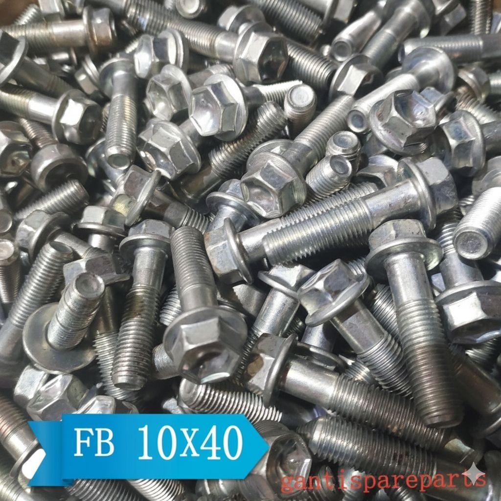 BAUT SHOCK DEPAN FLANGE BOLT SEGITIGA 10X40 VARIO BEAT SUPRA MIO JUPITER DLL