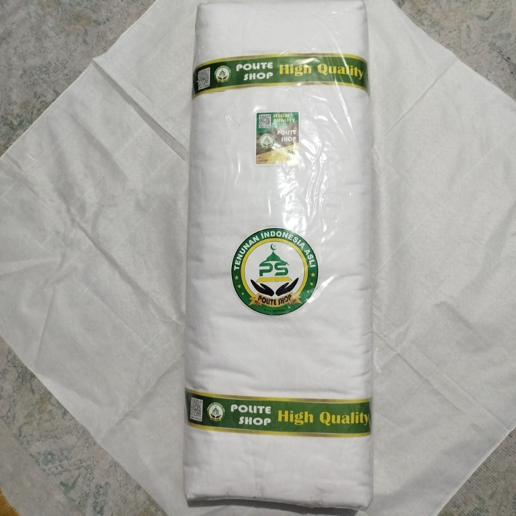 Kain Putih Kain Mori L.150  Harga Per Meter Kain Putih Kain Kafan Kain Kaffan Kain Mori Putih Kain M