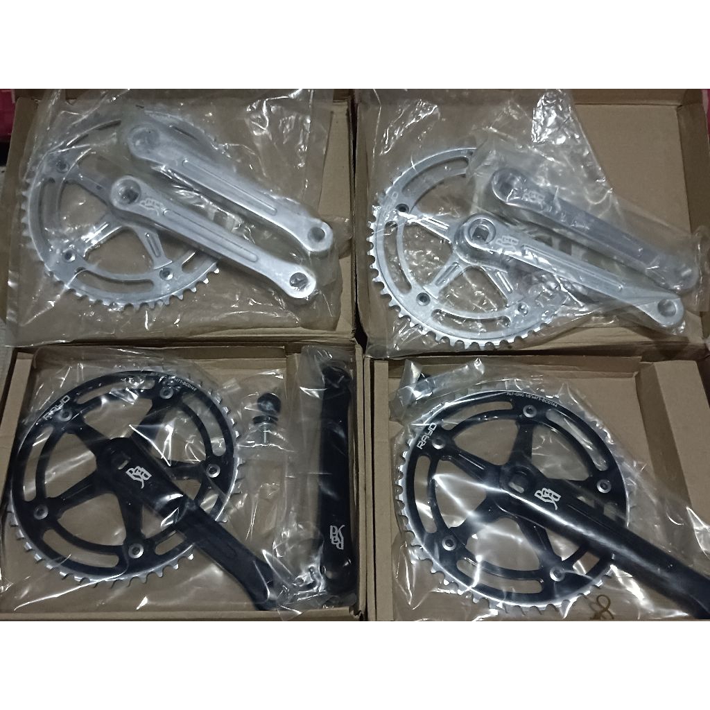 CRANK RAYD PISTA 47T BCD 144 ARM 165 CNC SINGLE SPEED FIXIE FIXED GEAR BUKAN SKEACE GIORNI INTRO LAS