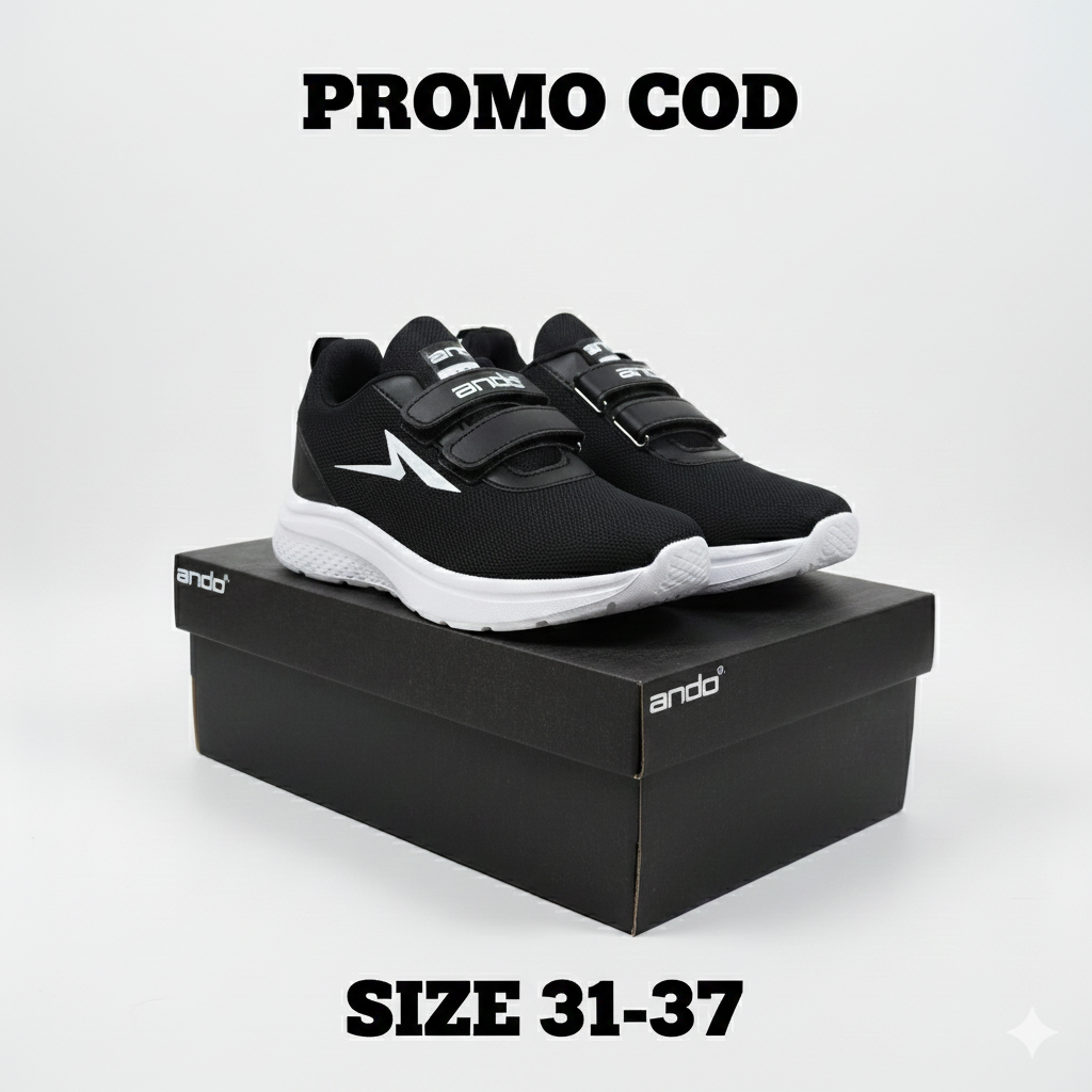 SEPATU ANDO THOMAS PEREKAT /SEPATU ANAK SEKOLAH ANDO THOMAS /SEPATU ANAK LAKI-LAKI/ SEPATU SEKOLAH A