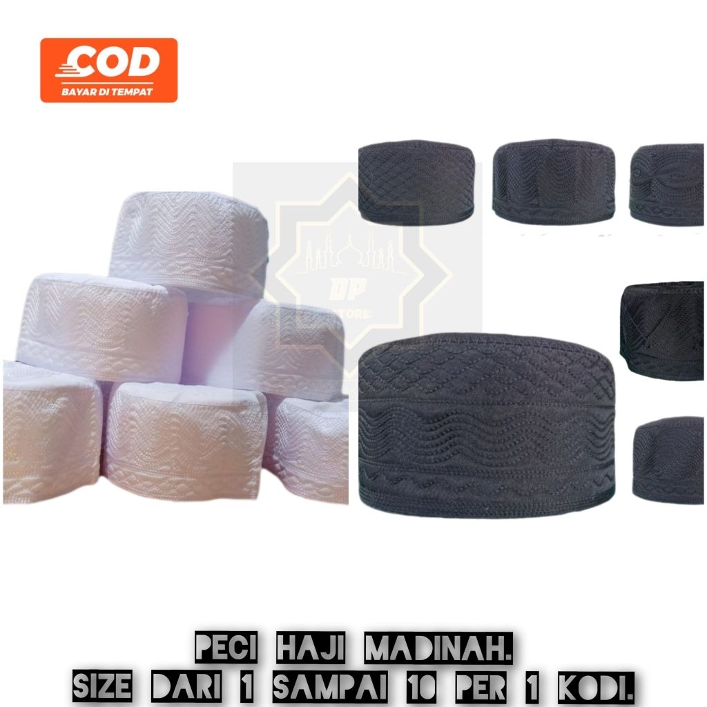 GROSIR ISI 20 PCS PECI MADINAH/PECI HAJI/KOPIYAH PUTIH/MADINAH HITAM PUTIH