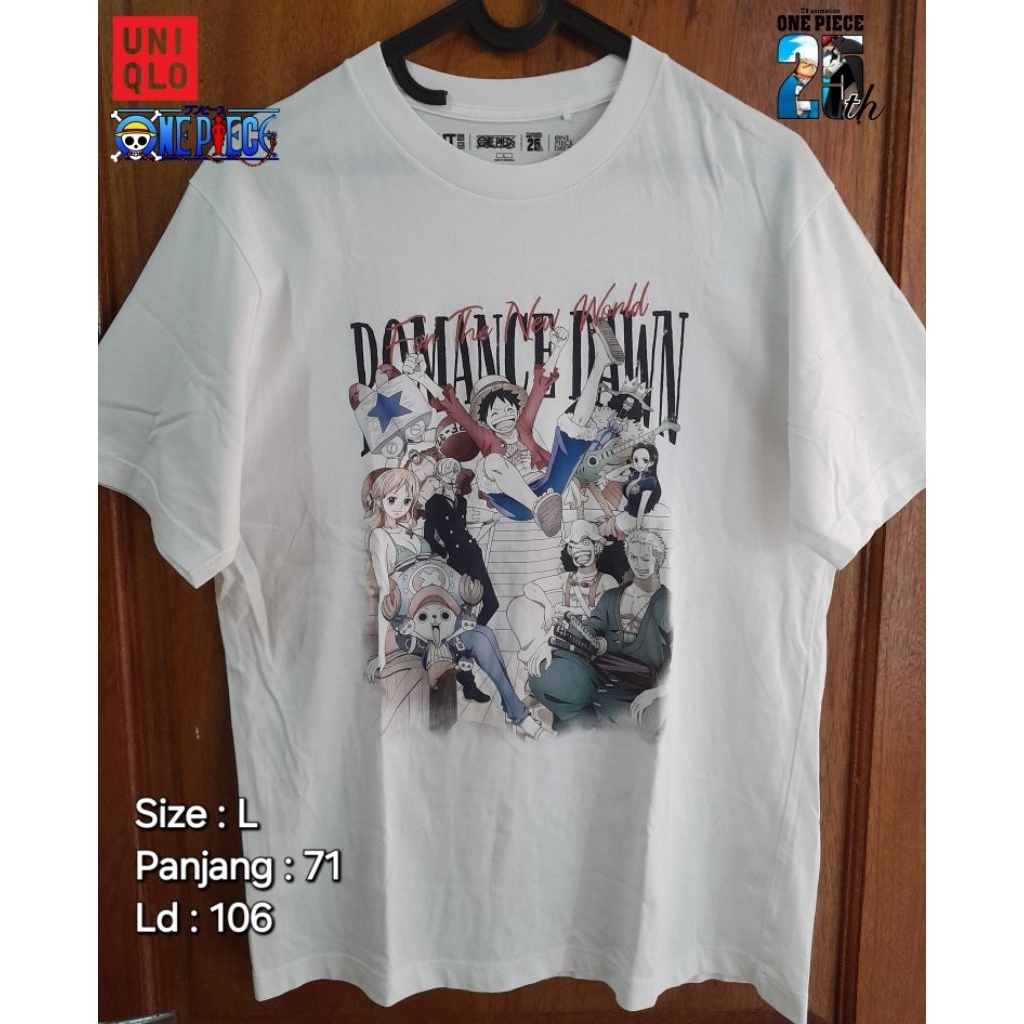 Kaos Tshirt Uniqlo UT x One Piece 25th [NET]