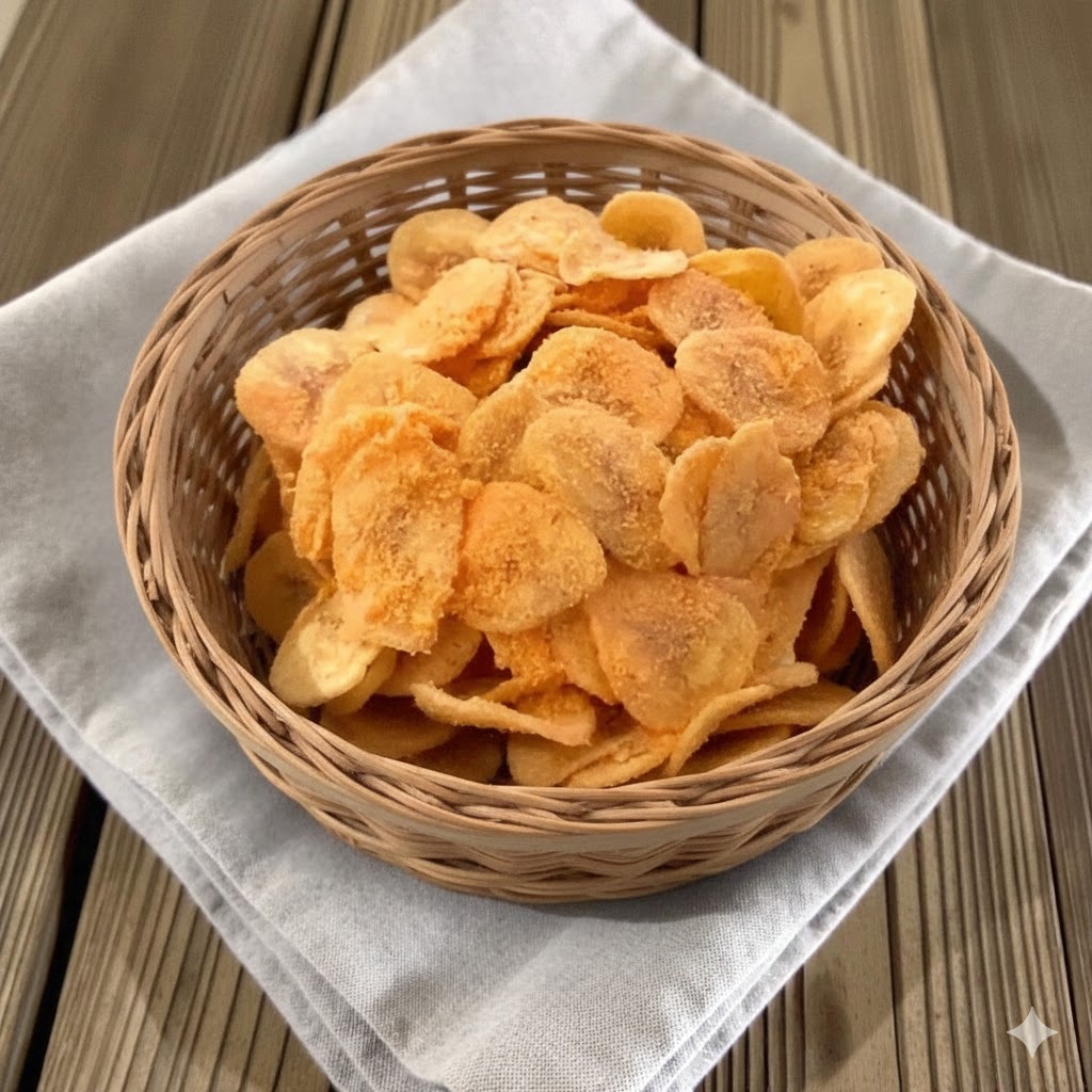 { 250gr Dan 500gr } Keripik Pisang Khas Lampung Dengan Rasa ( JAGUNG BAKAR ) Keripik Pisang Lampung 