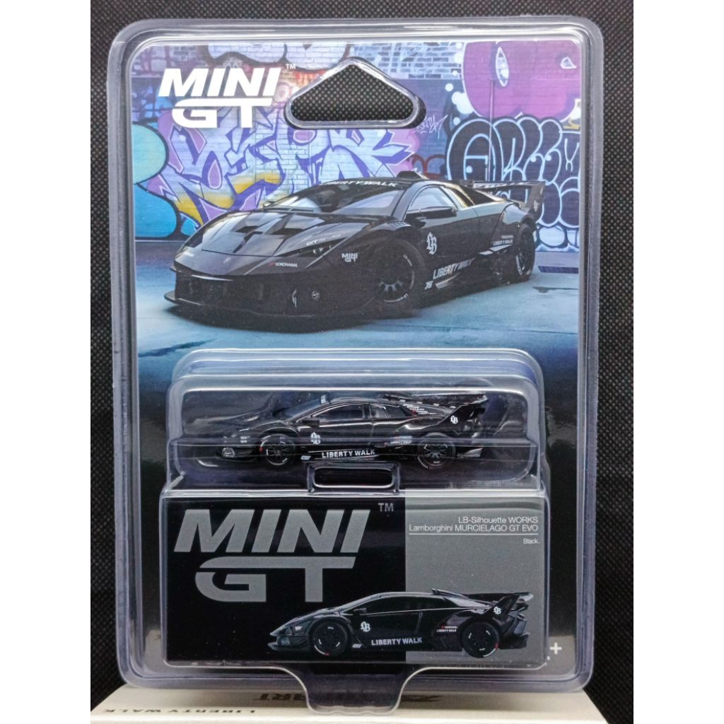 Mini GT 1:64 Blister Lamborghini Murcielago LBWK Black (sealed)