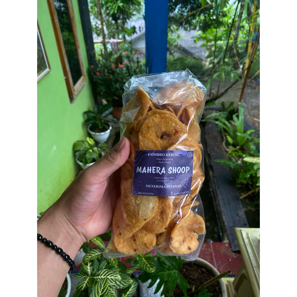 combro kering makanan ringan kemasan 250gram