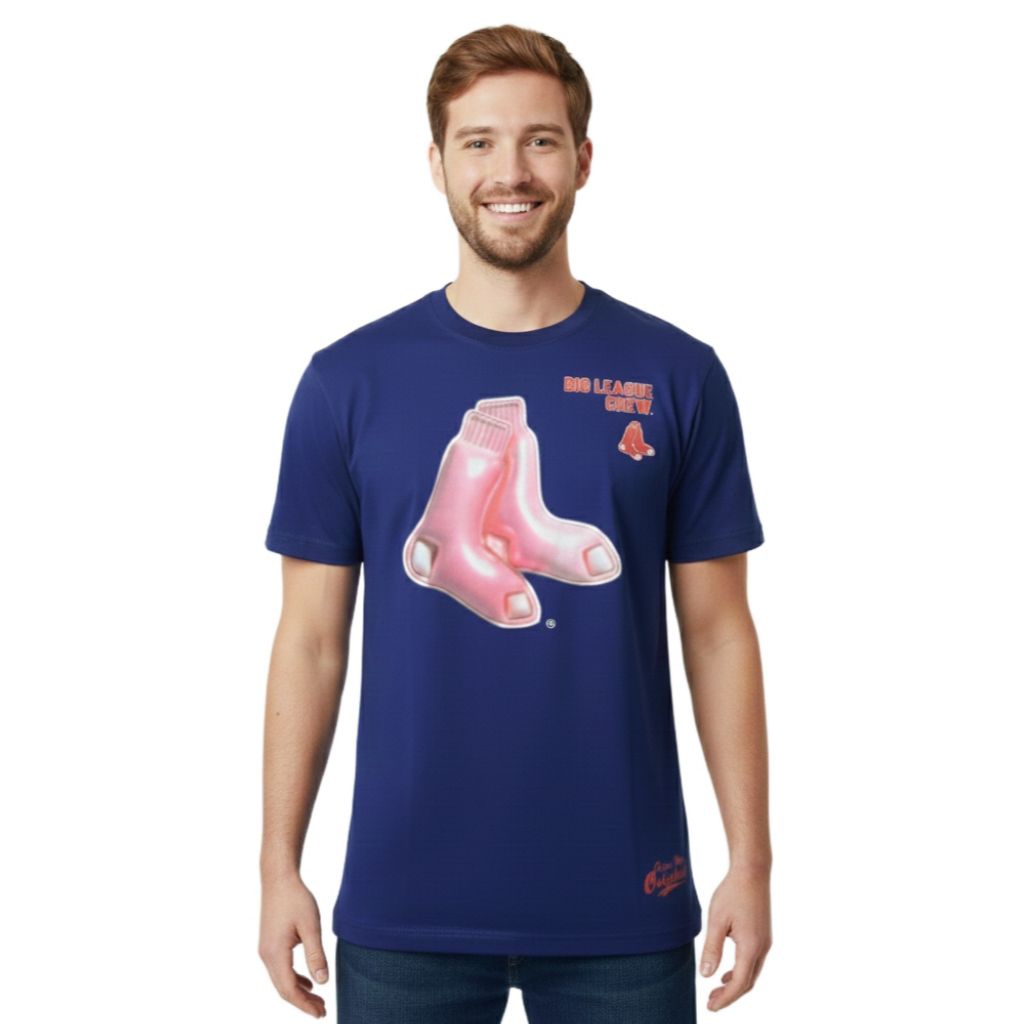 KAOS NEW ERA BIG LEAGUE CHEW BLUE NAVY BLC X MLB SSTEE DRY SOCKS LOGO NEW ORI