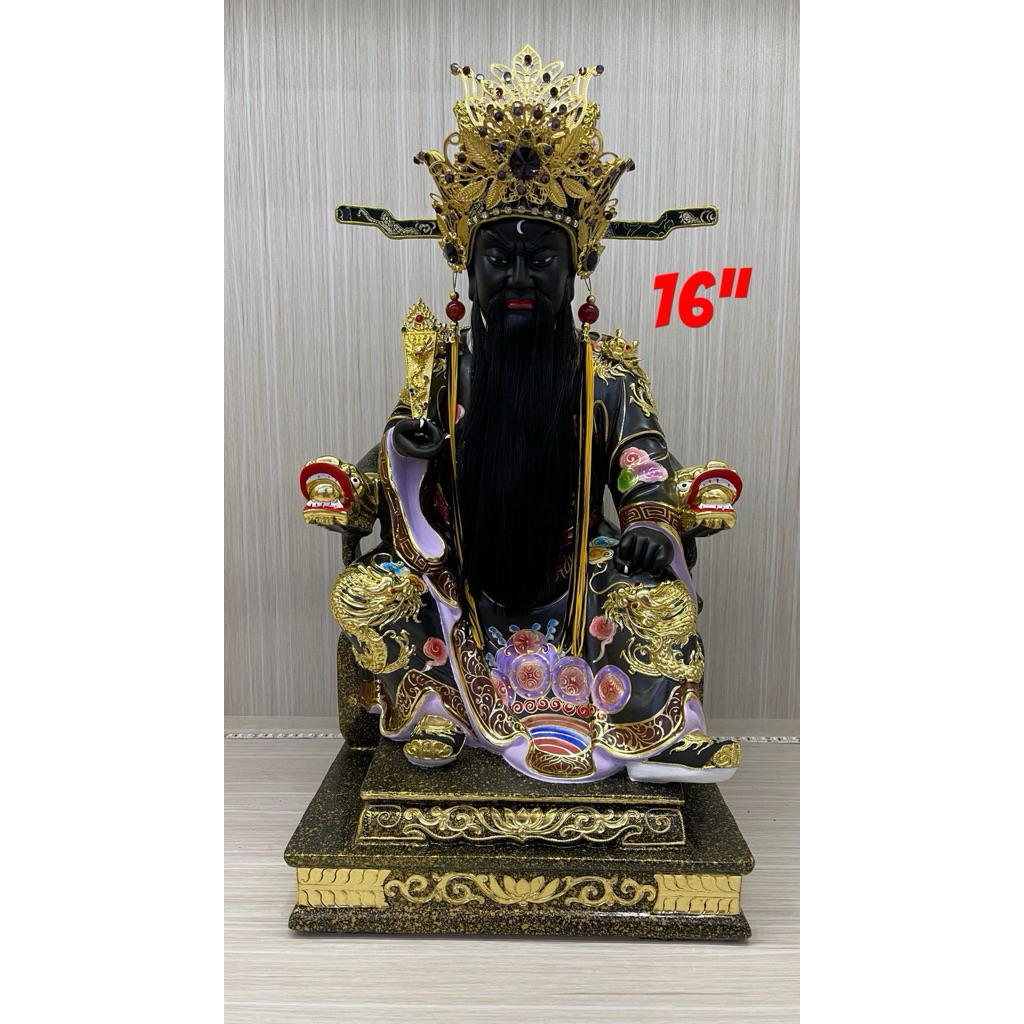 patung dewa jaksa bao - Bao kong - pao kong 16in kayu taiwan