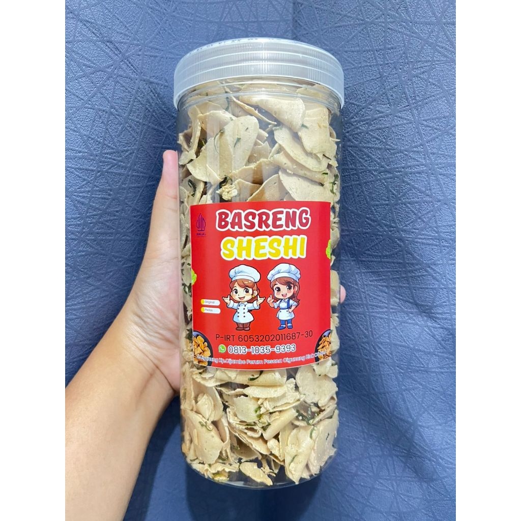 Basreng Daun Jeruk Pedas / Keripik Basreng Tipis - Sheshi Basreng