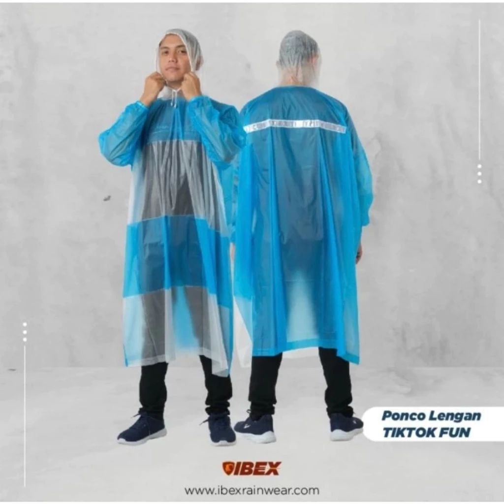 ibex ponco lengan fun tiktok ponco lengan panjang unisex