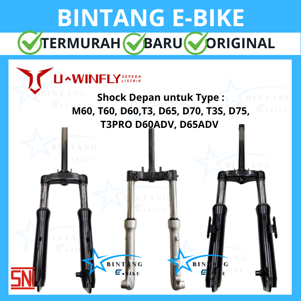 Shockbreaker Depan Uwinfly Original T3 / T60 / M60 / D60 / D70 / T3S / D65 / D75 / D66A / T3 Pro/ D6