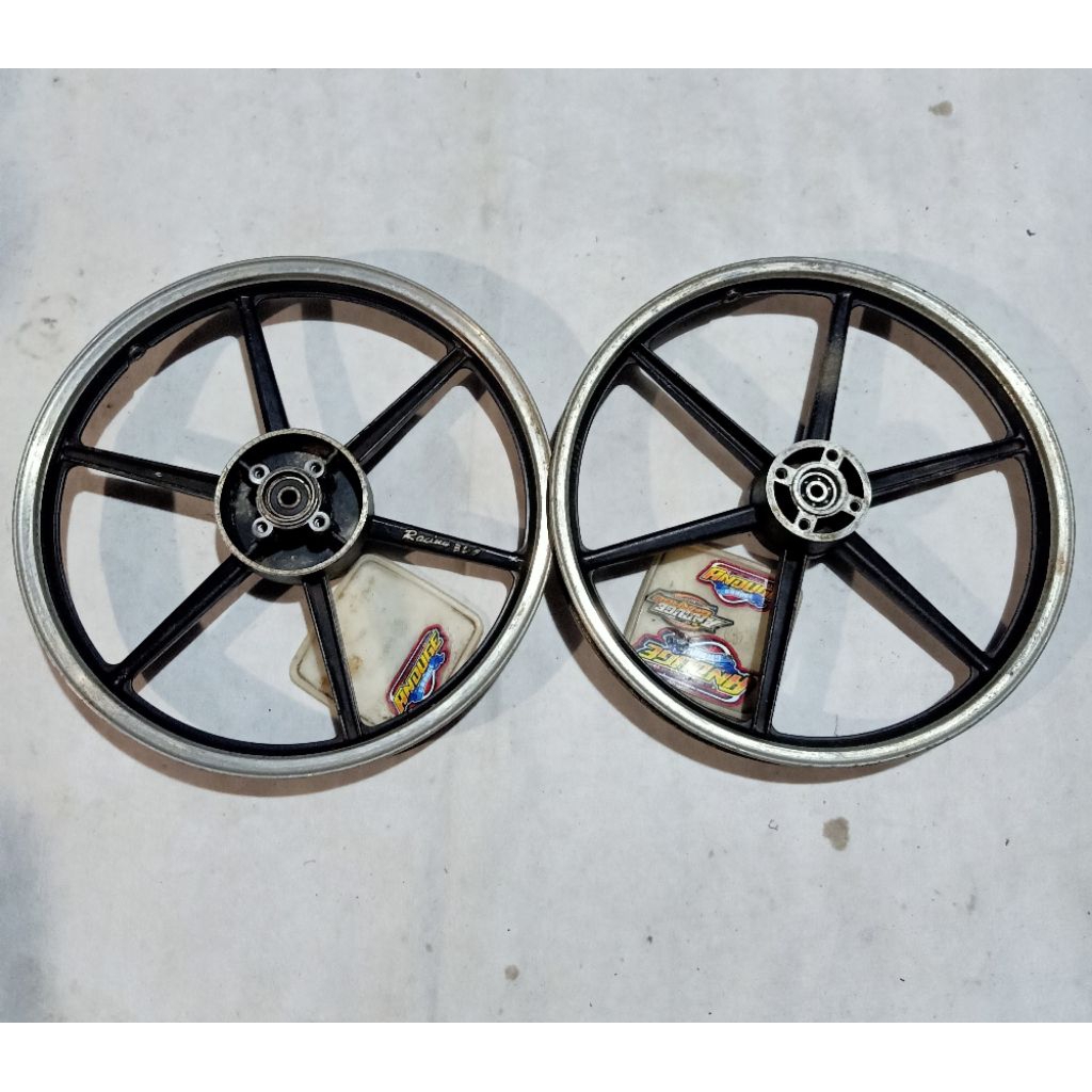 velg pelek pelk palang bintang cast wheel rim ring 17 DD double disc brake merk racing Japan For Suz