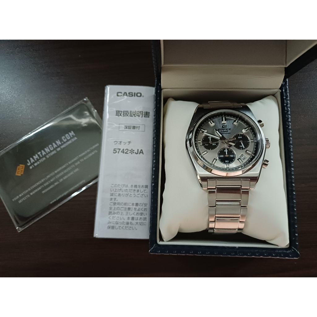 Casio Edifice EFB-730DJ-7AJF Silver Panda Dial – JDM Rare, Bekas Sekali Pakai