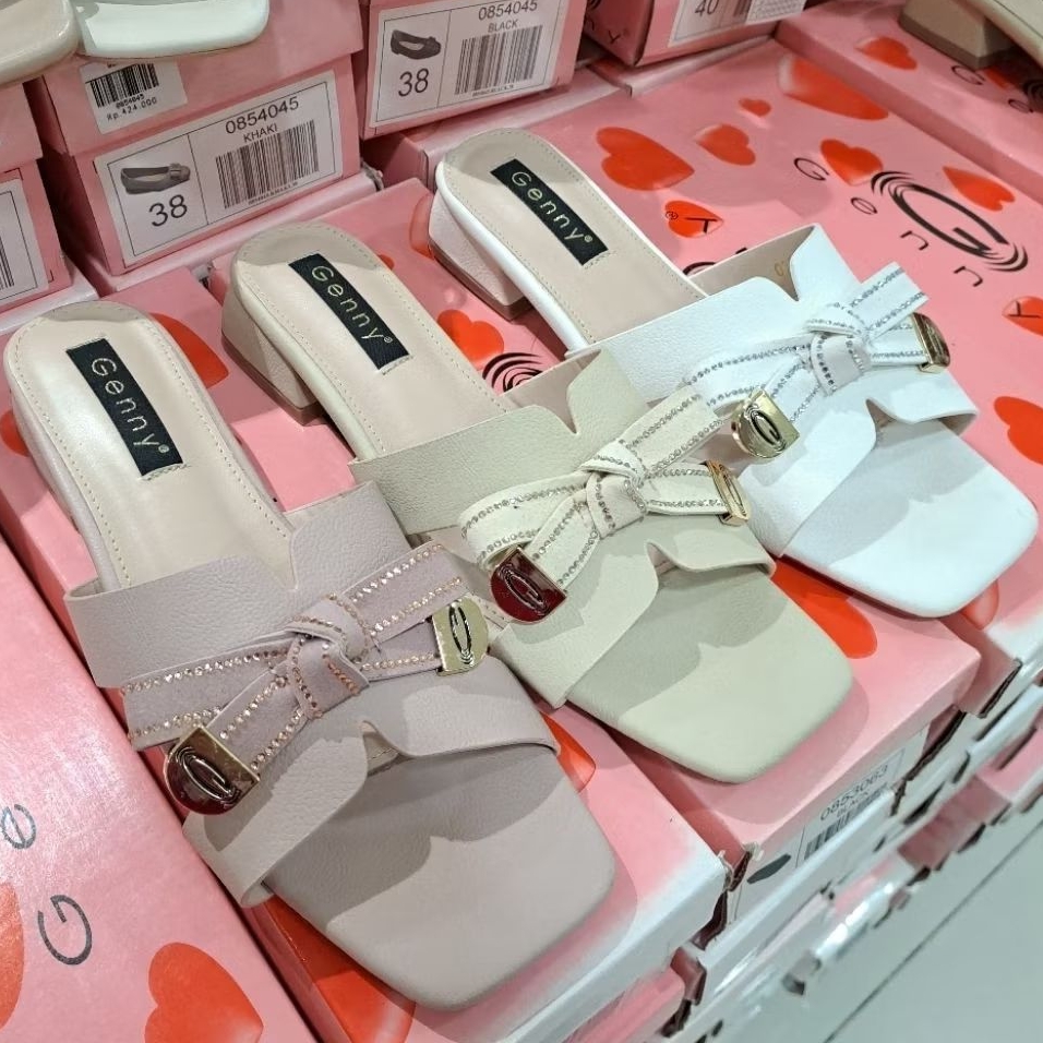 sandal wanita genny hak 2 cm