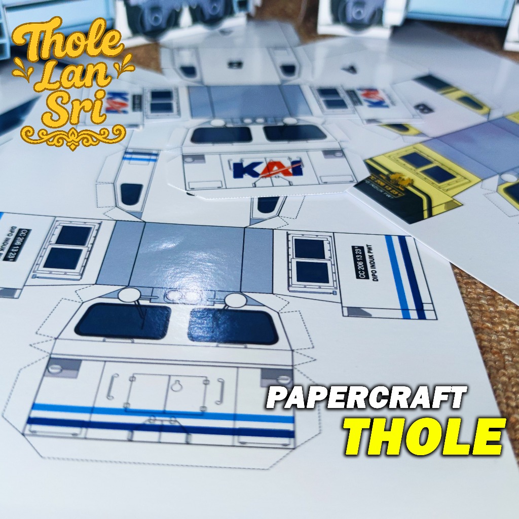 Berkah_Seratus Parade  Papercraft Kereta Api Skala 1:55 Iman Zto