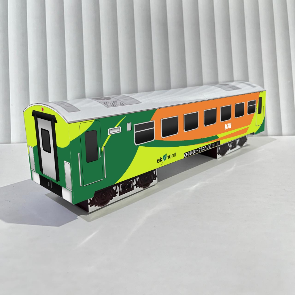 Baru PARADE  Papercraft Kereta Api Skala 1:55 | Iman Zto