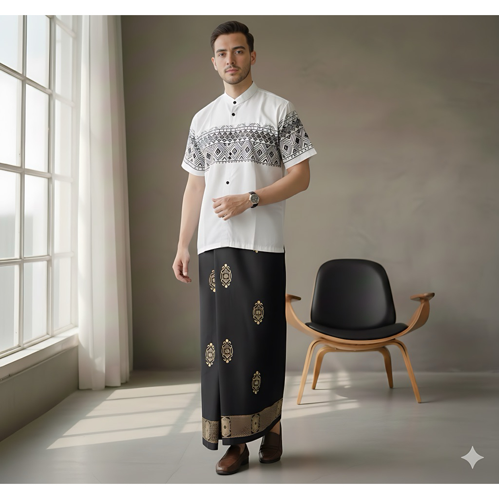 Sarko Sarung Koko Pria Muslim Dewasa Premium Terbaru / Sarung Instan Dewasa Koko Pendek Termurah