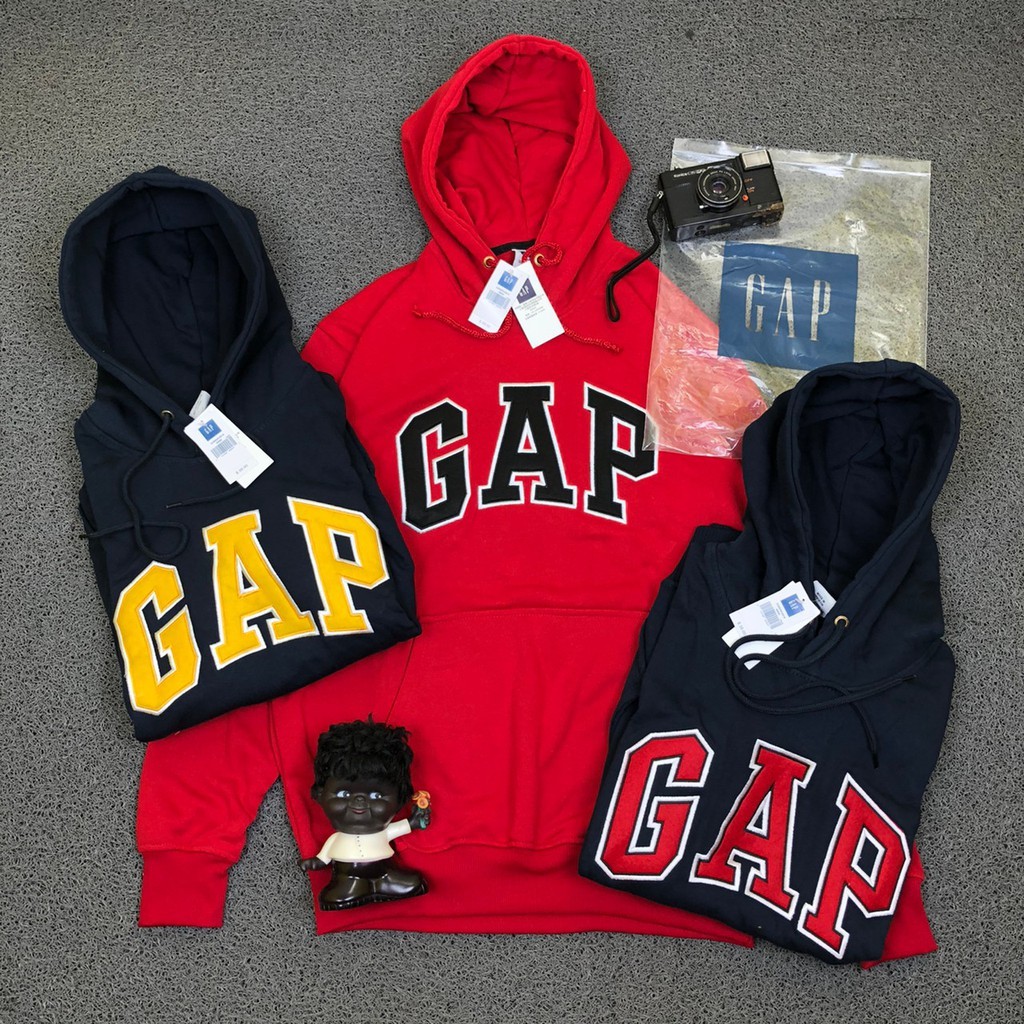 big promo gap hoodie sweater - jaket gap abu teks bordir bahan tebal premium ukuran m sampai xxl