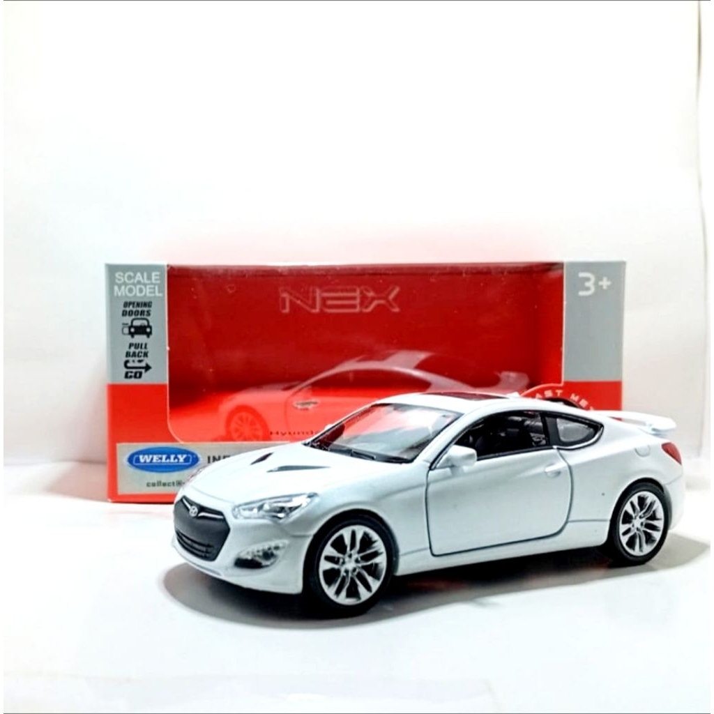 Welly Nex Diecast Hyundai Genesis II Coupe Putih