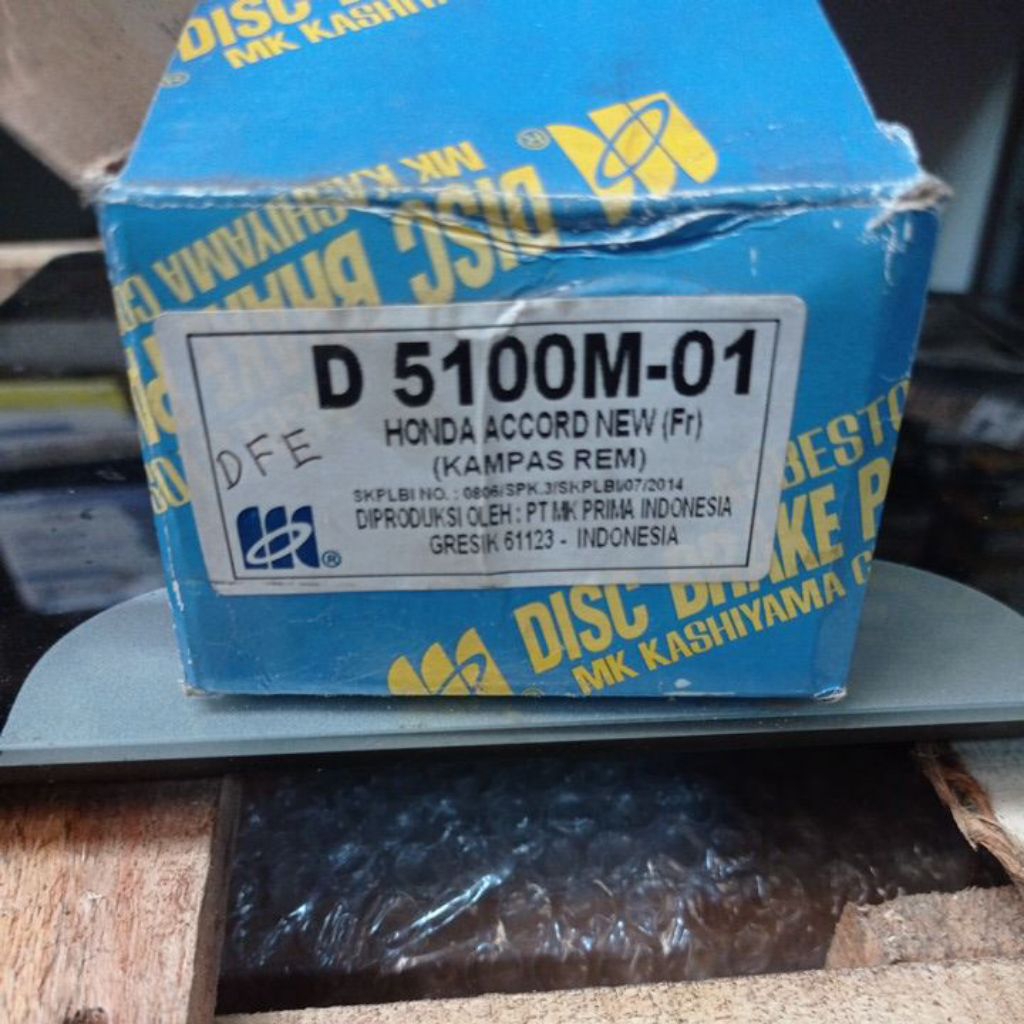 brake pad honda new accord 2008 mk biru