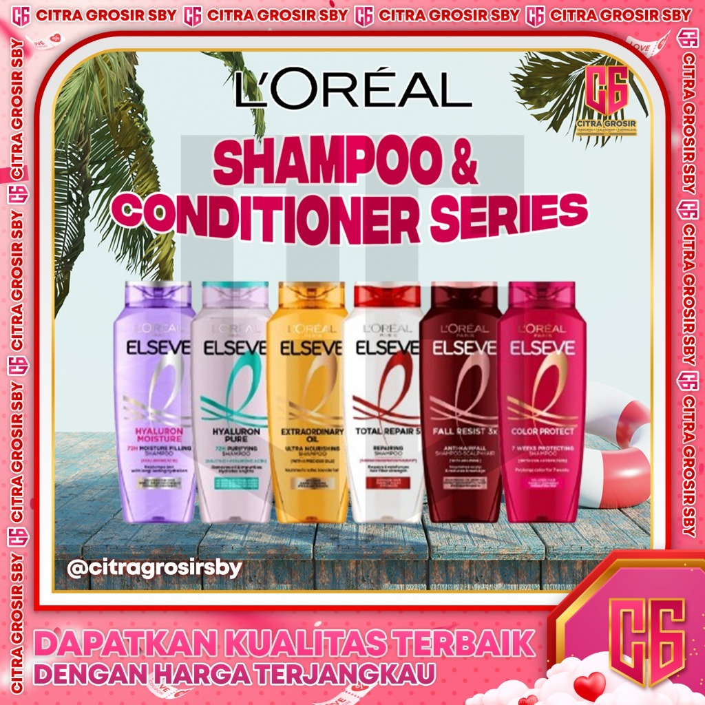 LOREAL Paris Elseve Shampoo & Conditioner || Perawatan Rambut Rontok || Bebas Lepek