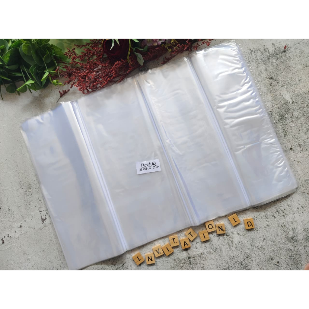 Plastik PP 35 x 55 Tebal 03 | Plastik PP Bening | Plastik Packing