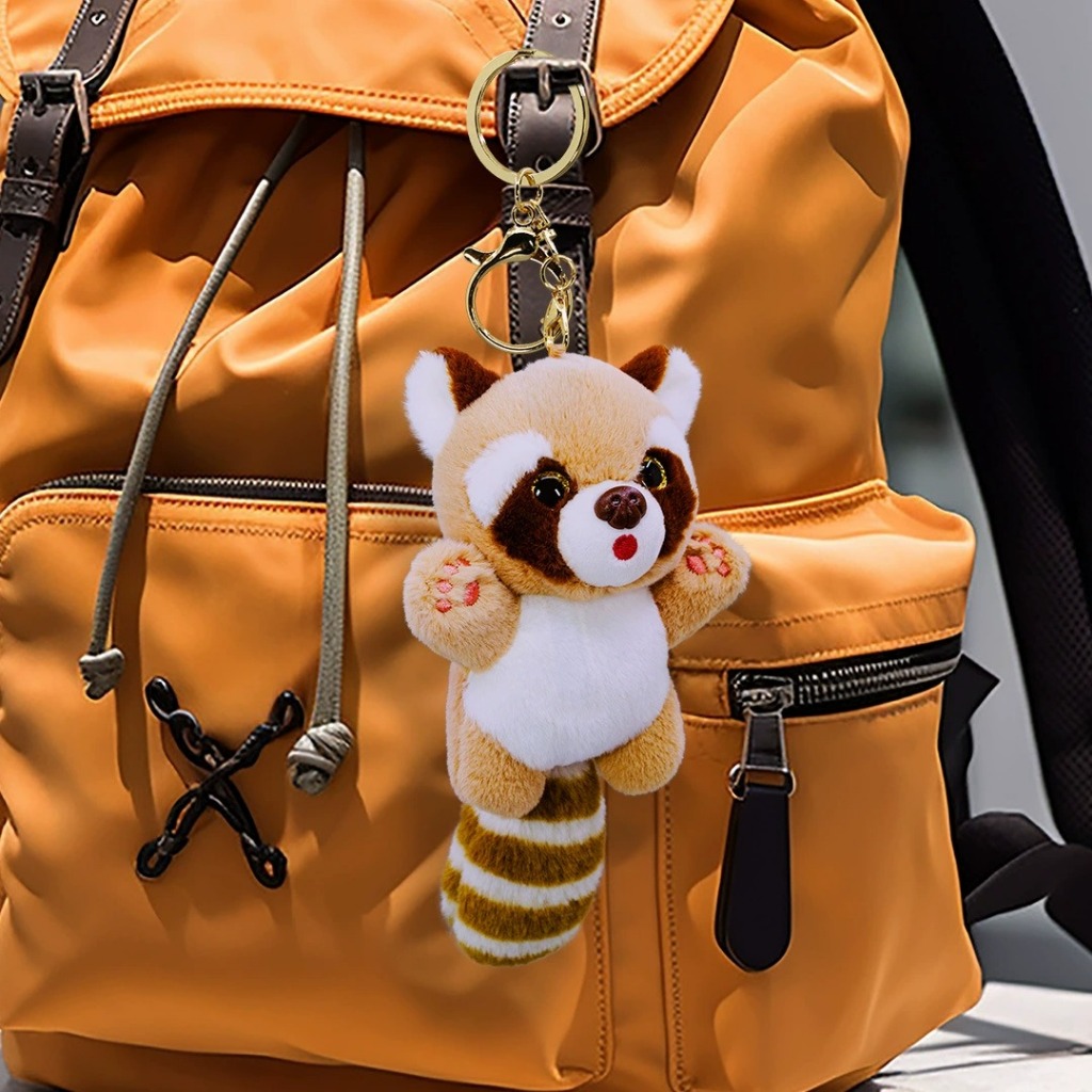 Betterbuys.Co Ganci Red Panda Gantungan Kunci Tas Turning Red Boneka Lucu - Bikin Tasmu Tambah
