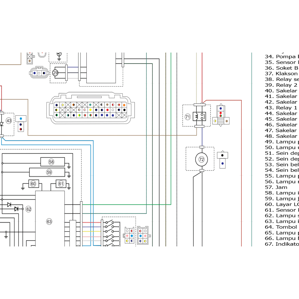 Diagram Kelistrikan FI Yamaha EXCITER 150/MX KING