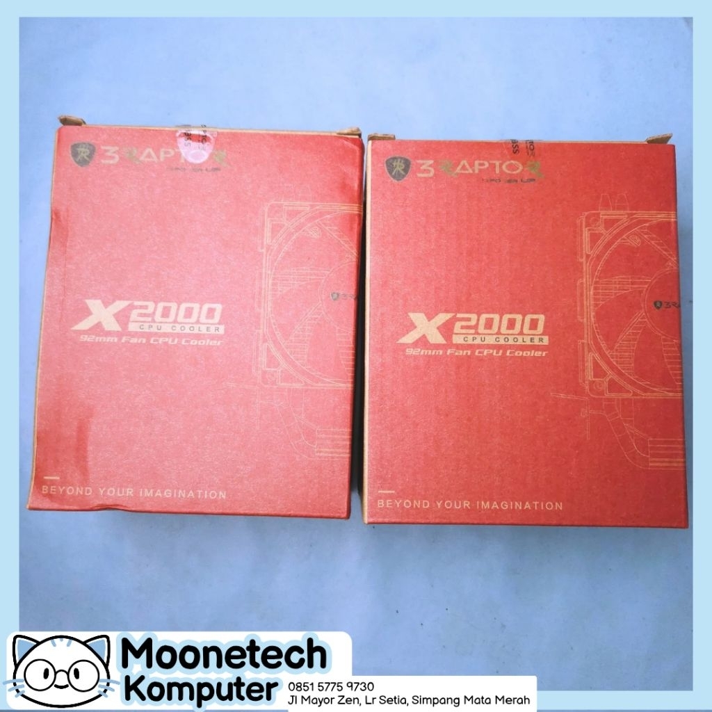 HSF Tower Raptor x2000 kipas prosesor tower buat cpu Intel amd