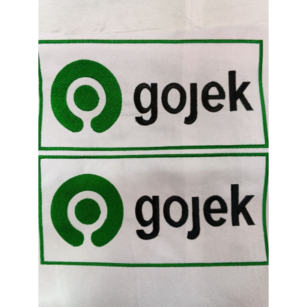 LOGO BORDIR GOJEK LENGKAP BORDIR KOMPUTER