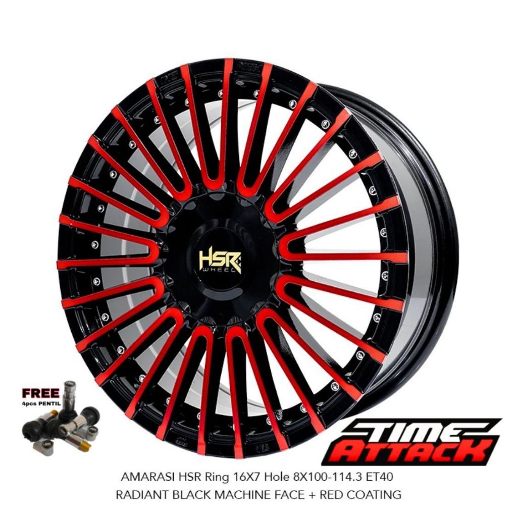 Velg Mobil Vios Ring 16 HSR WHEEL Tipe Amarasi Velg Hsr R16